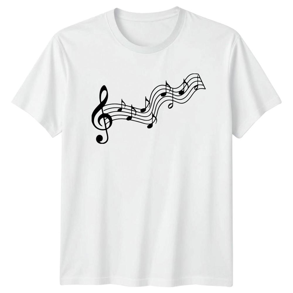 

Musical Notes Treble Clef Graphic Tee Mens TShirt Ladies Top Unisex Unisex T-Shirt XXL