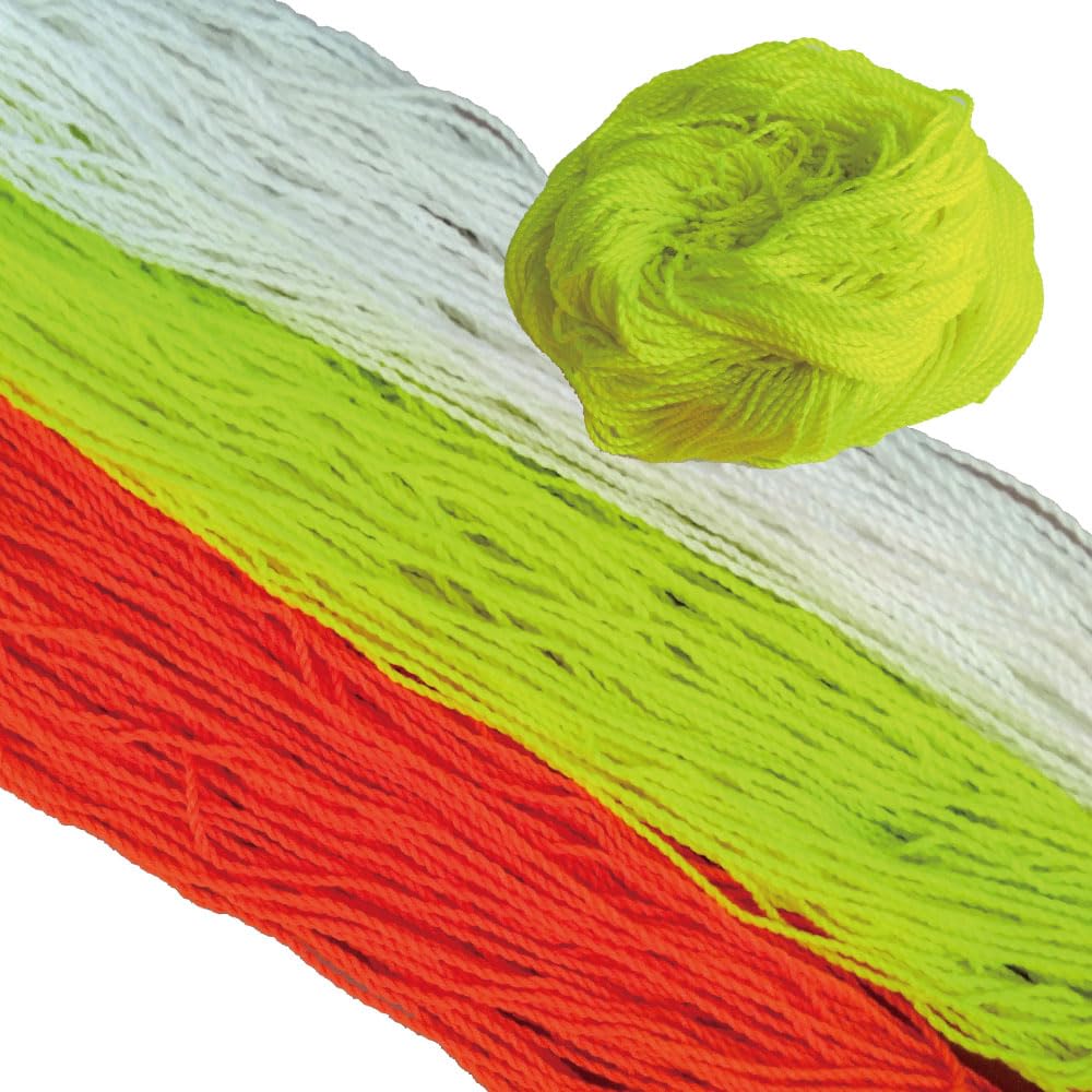 

Набір зі 100 ниток для йо-йо жовтого, помаранчевого та білого кольорів. Високоміцний, довговічний та барвистий, яскраві кольори (Жовтий)