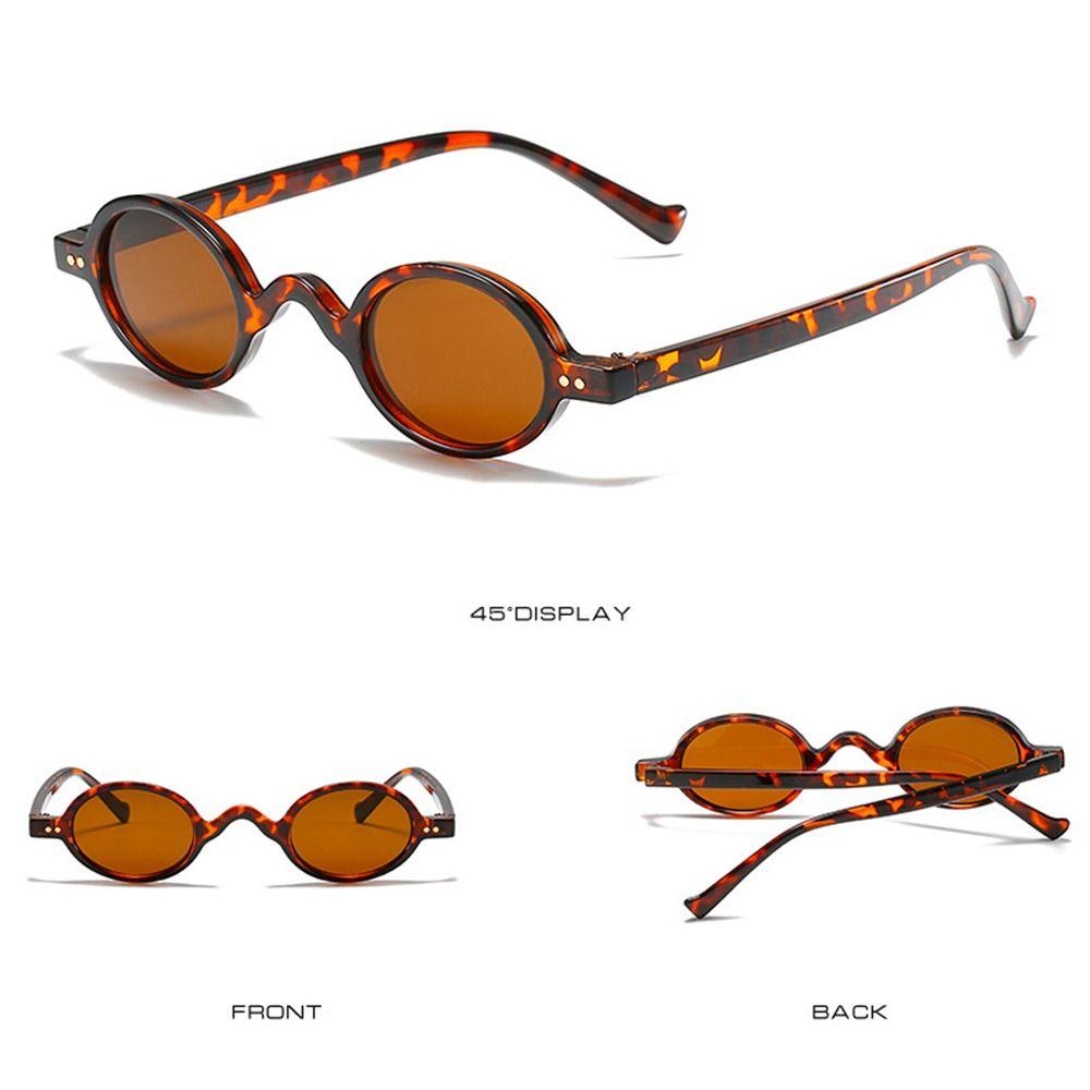 Fashion Small Round Sunglasses Women Vintage Punk Sun Glasses Hip Hop Oval Sunglasses Travel Shades UV400