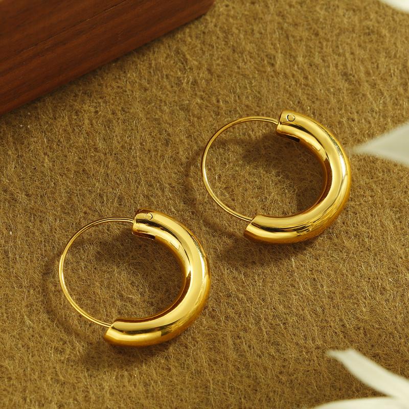 Stainless Steel Simple U-shaped Ear Buckle Exquisite and Versatile Charm Earrings for Women Will Not Fade