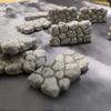 15pcs Miniature Stone Wall Resin Models Architectural Scene Decorations for Model Gardens And Miniature Landscapes Fence Decor