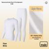 Class A Pure Cotton Thermal Underwear Set for Couples: Thin, Elastic, Warm Winter Wear for Men & Women