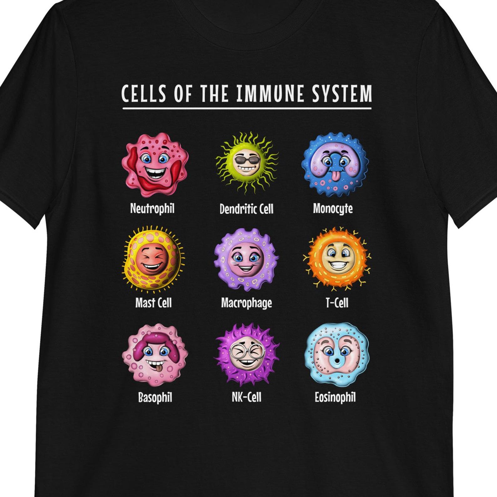 Biology Immune System Cells Science T-Shirt: Funny Science Tee 160