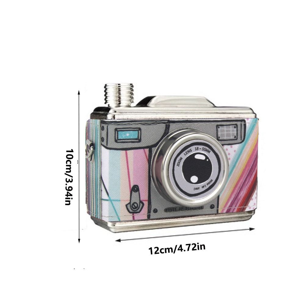 Fotocamera a Prova di Perdite Design Borraccia Fotocamera Borraccia da Whiskey Contenitori per Whiskey Bottiglia Regalo