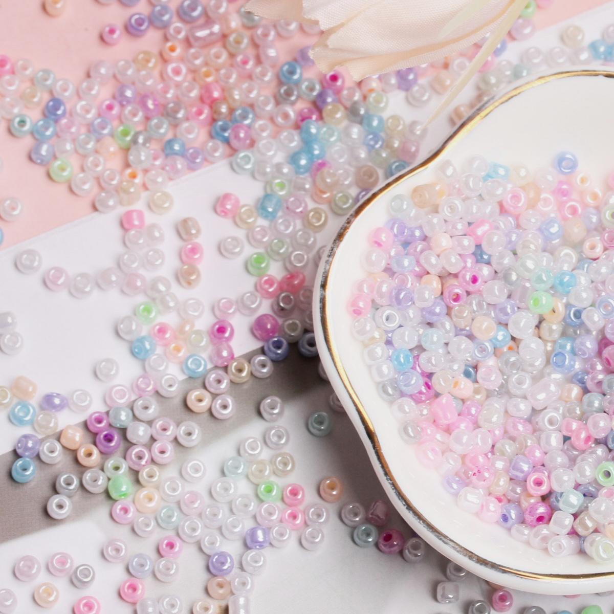 

Изготовление ювелирных изделий серьги 2/3/4 мм стеклянные модные свободные бусины кулон 1500-3000 шт. ручная работа брелок кремовая серия DIY аксессуары для дома 3mm/1500pcs разноцветный