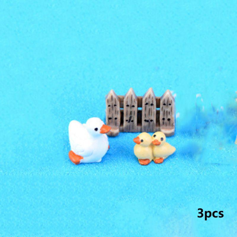 

Whimsical Cow Pig Dog Resin Miniatures For Magical Garden And Terrarium Designs Duck(3pcs)