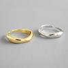 925 Sterling Silver Simple Ring For Women Fine Jewelry Finger Adjustable Open Vintage Ring For Party Birthday Gift