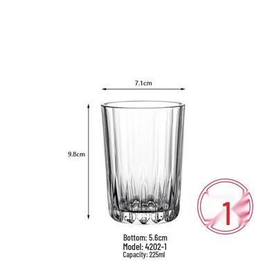Heat-Resistant Striped Glass Cup