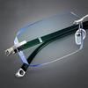 New Frameless Diamond Cut Edge Reading Glasses for Men Ladies Ultra Light High-Definition Anti Blue Light Presbyopia Eyeglasses