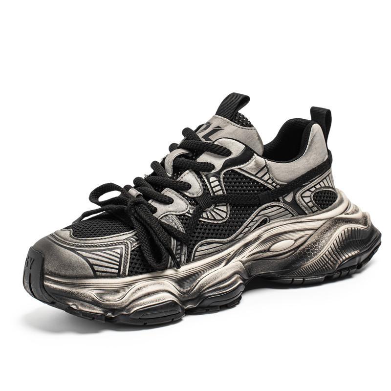Spring Fashion Street Low-top Dad Shoes Korean Version Men's Outdoor Platform Shoes Student Lace-up Casual Sports Trendy Shoes