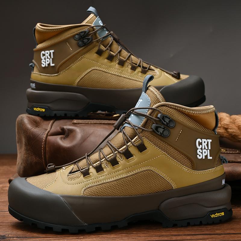 Fashion Autumn Winter Mens Basic Boots Fashion High Top Shoes Outdoor Leather Botas Leisure Walk Male Ankle Boots Comfy Motorcycle Boots