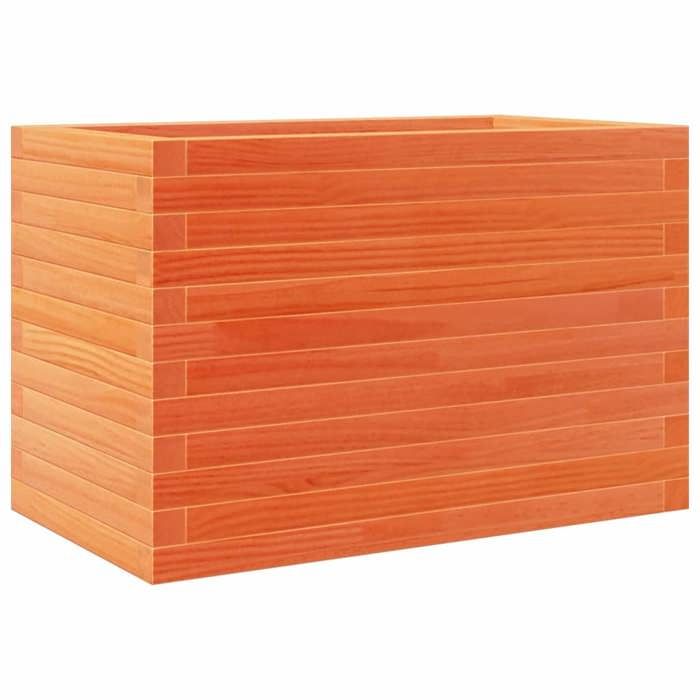 VidaXL Jardinière cire marron 70x40x45,5 cm bois de pin massif, jardinière d'extérieur, bac à fleurs, boîte à plantes, 847265