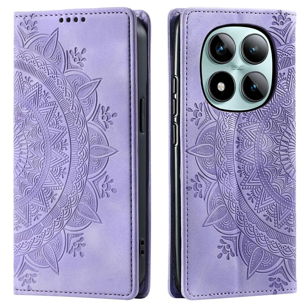 For Xiaomi Poco M8 Pro 5G/Redmi Note 15 Pro+ 5G (Global) Case Magnetic Closing Leather Phone Cover Pattern Imprinted