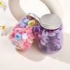 100Pcs Colorful Women Girls Elastic Hair Bands Ponytail Hold Small Hair Tie Rubber Bands Scrunchie Hair Accessories for Women