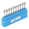 10pcs WR 11 Dental Burrs Set Stainless Steel High Speed Handpiece Polishing Burrs Accessory
