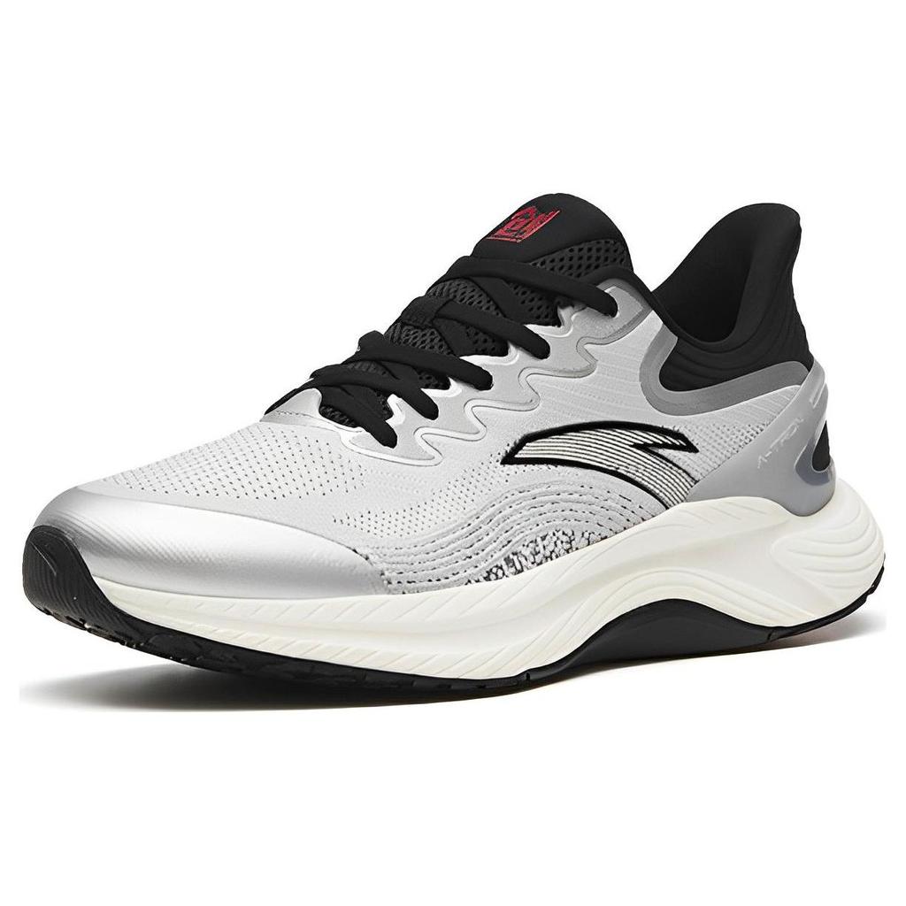 Anta 3.0 Lite Non-Slip Durable Low-Top Running Shoes Men Sneakers Silver Black 112315586-2