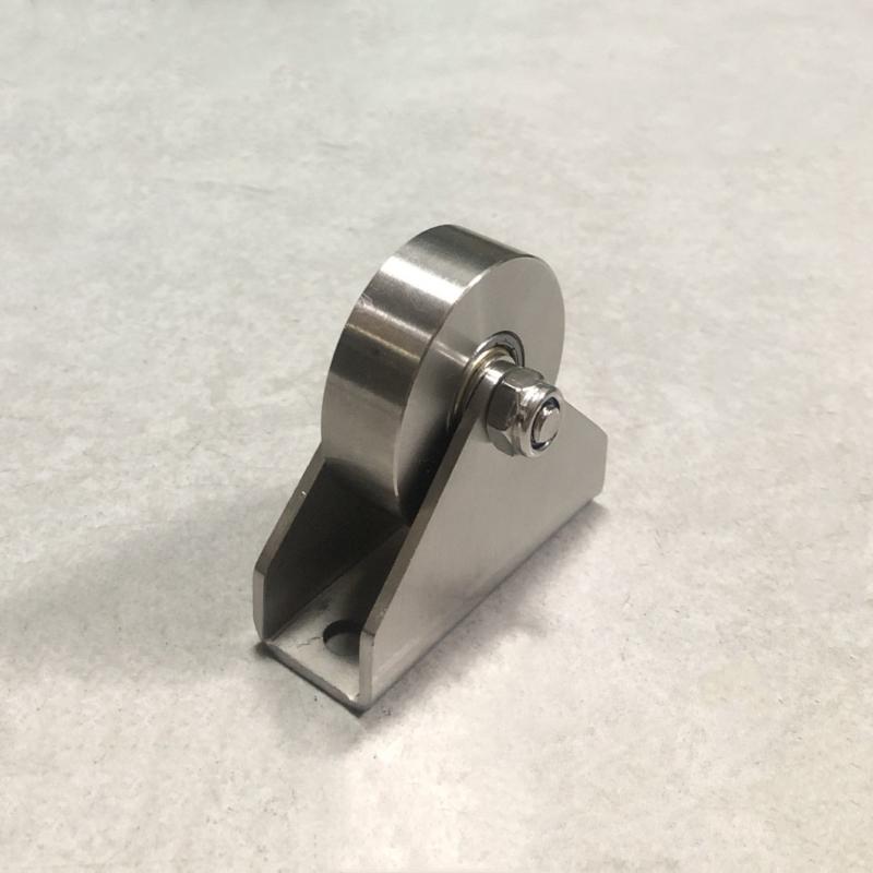 Guide Pulley Wheel Assembly with Two-Hole Mount for Window Roller Repair Door Track Hardware and Guided Motion Support