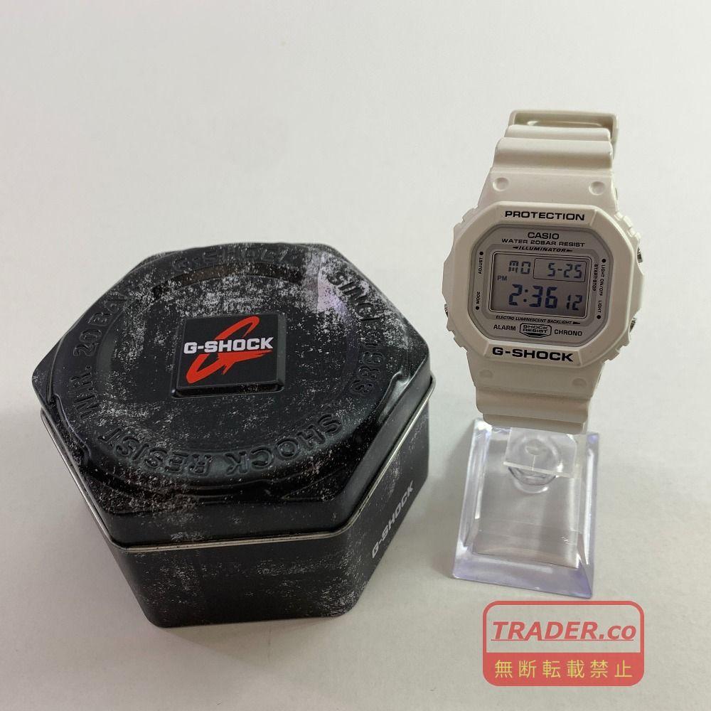 04w6880[Used] G-SHOCK G-Shock Men s Watch Digital White DW-5600MW Square CASIO Waterproof [Hachioji Store]