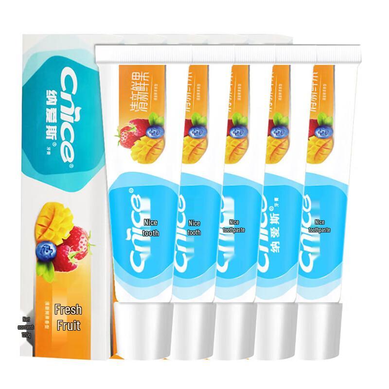 Nice Fresh Fruit Toothpaste 5-Pack