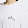 Adidas Originals Trefoil Floral Print Back Sports Tee Women Tops White IK8636