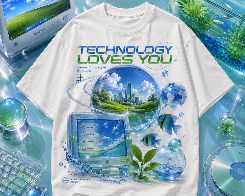 Frutiger Metro Y2K Graphic T-Shirt, Frutiger Aero Mcbling 2026 T-Shirt, New Summer Men's and Women's Y2K Fashion, Cotton T-Shirt, Streetwear.