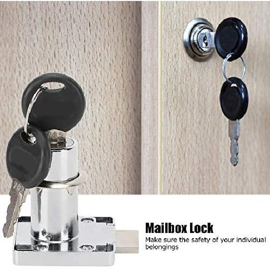 Lock Body,3-Pack Cylinder Cam Drawer Lock Desk Wardrobe Cabinet Locker Furniture Hardware Lock with 3 Keys