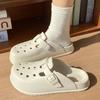 Fashion Comwarm New Women Hole Clogs With Adjustable Buckle Comfort EVA Light Female House Slippers Non-slip Leisure Women Garden Shoes