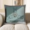 2D Rabbits And Daisy Pattern Cushion Cover Pattern Cushion Cover Suitable For Sofa Bedroom Car Pillow Cover