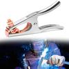 500A Electroplated Welding Ground Clamp High Conductivity Copper Jaw Braided Shunt Earth Grounding Cable Clip Tool