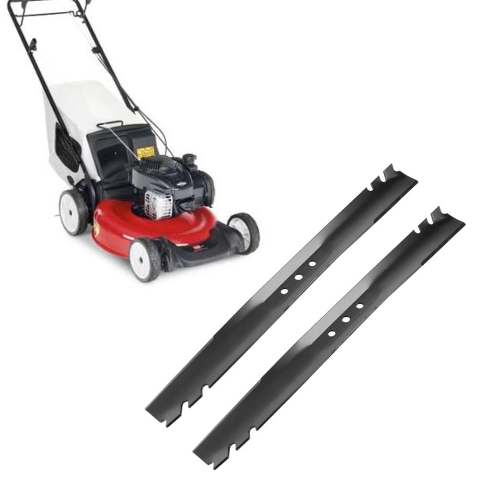Mower Replacement Blade 59534P Two Pieces for Recycler Models with Tooth Mulcher Design Compatible with Part 108 9764 03