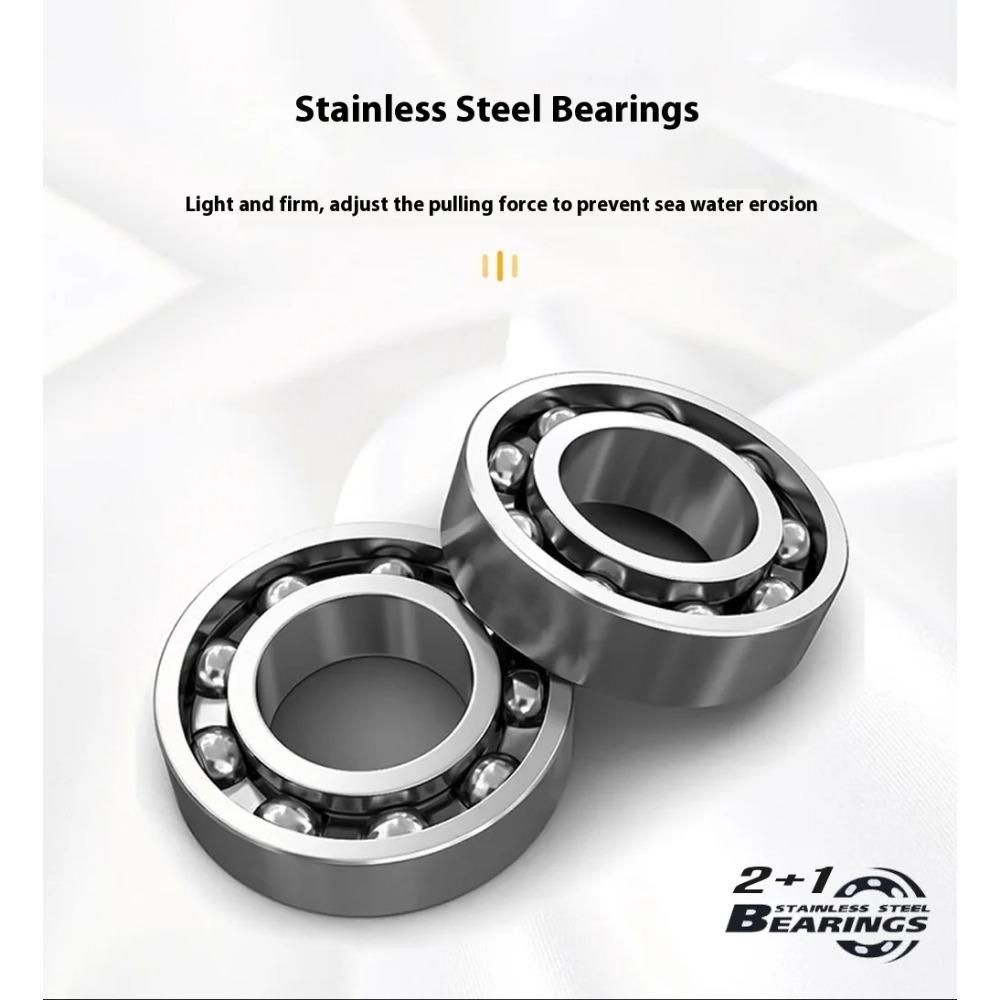 Single Rocker Drum Reel 40L50L60L Double Brake System 2+1BB Jumping Ship Sea Fish Fishing Die-casting Reel Catching Salt Water