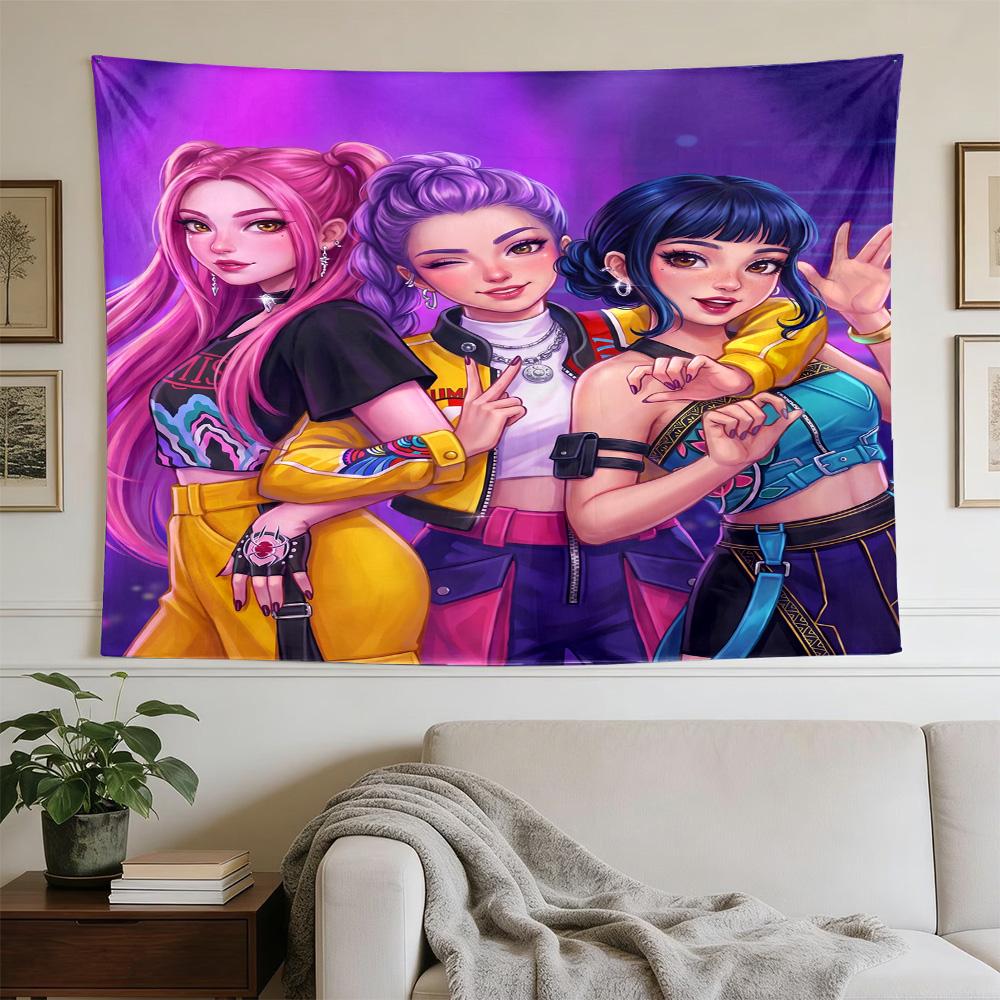 Language Adventure Decorative Wall-Hanging Tapestry, Home Ornament for Living Room,Dorm and Fan Parties,Multi-style,celebrities,cartoons,music,sports 