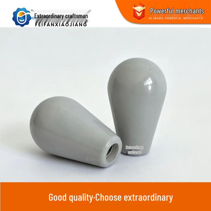 Gray Oval Handle Cover M8×48, M10×48: Anti-Slip, Fine Texture, Comfortable Grip