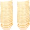 100Pcs Lightweight Appetizer Platters Wood Grain Mini  Trays Practical Sushi Boat Trays  Tastings