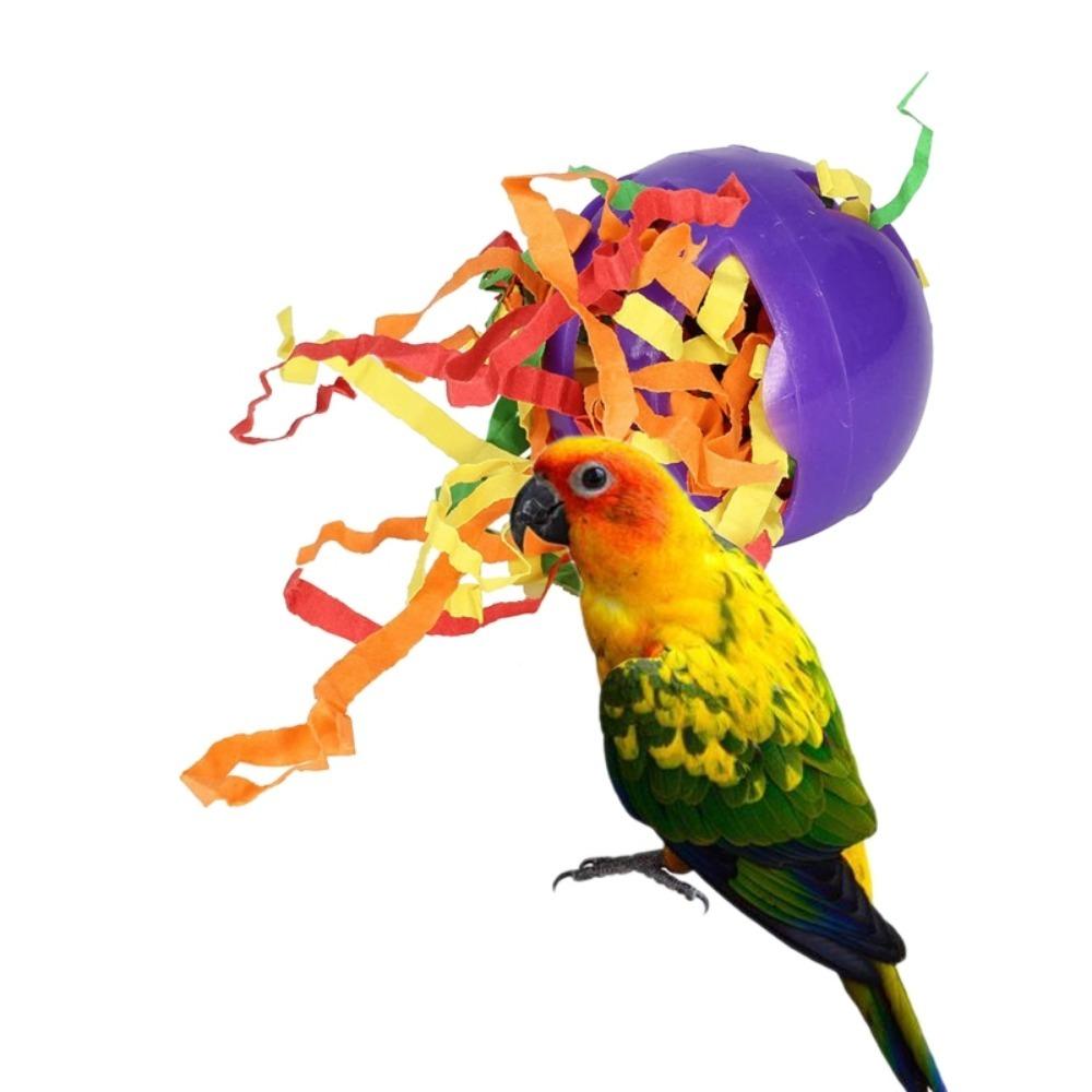 Birds Toys Colorful  Foot Rolling Parrot Training Ball Parrotlet Cockatiel Lovebird Bite Resistant Playing Accessories