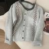 2025 New Spring Autumn for Women's Knitted Cardigan Sweater Jacket Comfortable and Chic Versatile Top