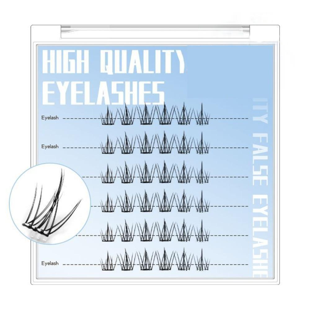 Single Cluster Artificial Eyelashes Self Adhesive Grafting Eyelashes False Eyelashes  Cosplay