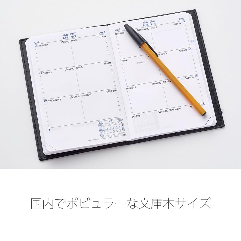 Quo Vadis 2026 Edition Planner Diary "Sapax/Ampara" (Weekly Separation, January Start, A6 Variant, 10x15cm, 4 Languages), Red (qv98501rd)