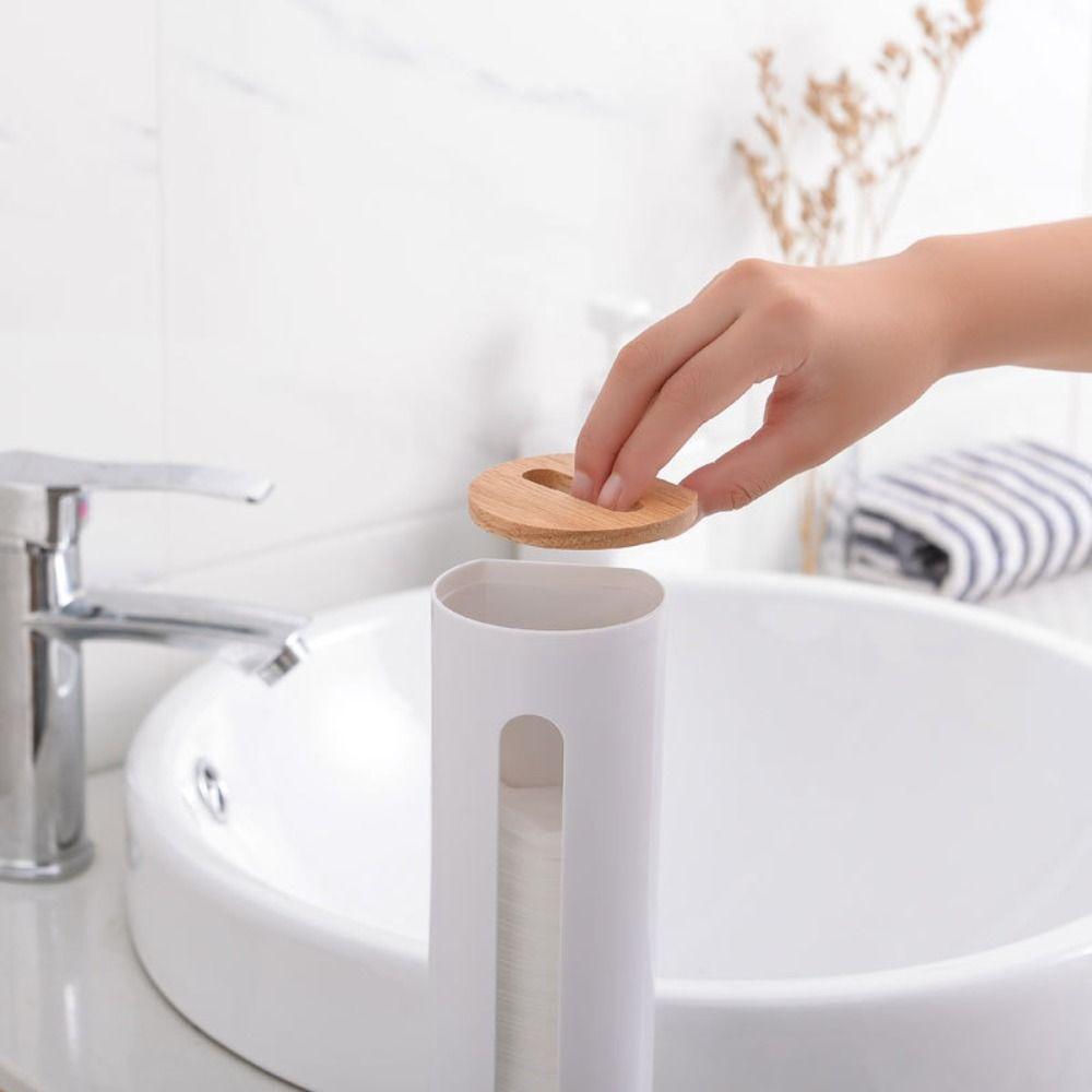 Wall Mount Cotton Pad Dispenser Plastic Cotton Pad Holder Cotton Pad Container  Garbage Bag