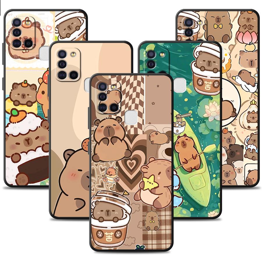 Hülle für Samsung Galaxy A16 A40 A17 A05 A06 A04 A70 A50 A13 A20 A12 A15 Funda Handyhülle Niedliches Capybara