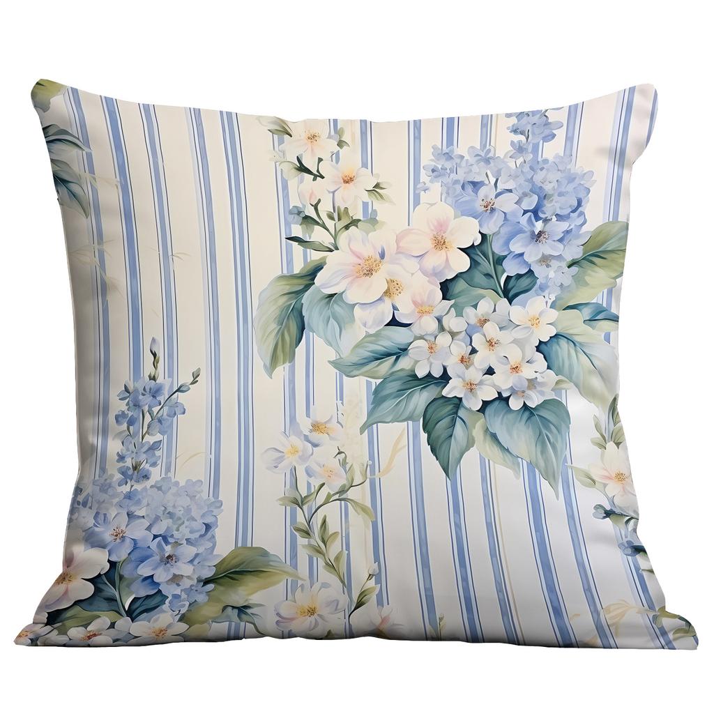 Ny Akvarell Pastoral Blommig Kuddfodral Hem Vardagsrum Soffa Kudde Kuddfodral Premium Hållbar Kvalitet