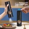 Electric Pepper Grinder Or Salt Mill, Battery Powered Automatic Pepper Mill, Ceramic Grinder With Adjustable Coarseness