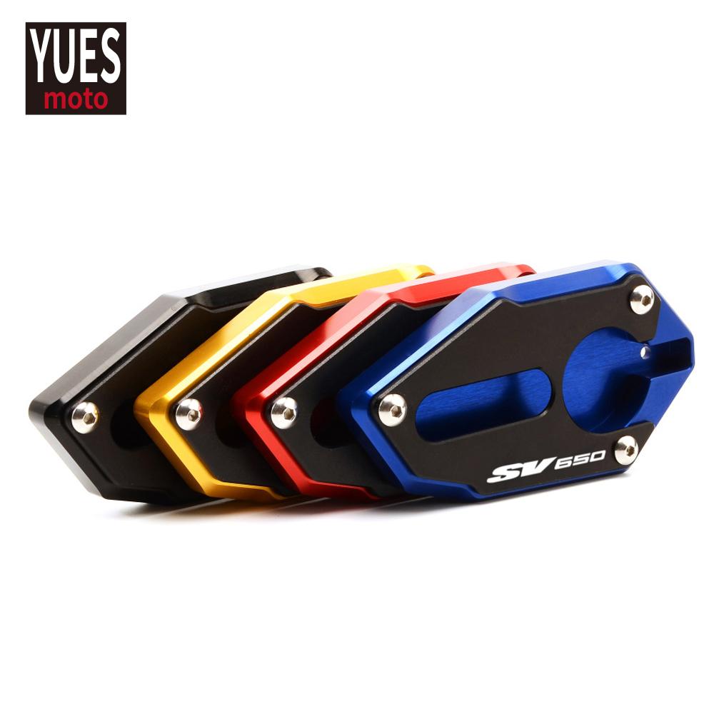 Motorcycle Accessories Kickstand Plate Side Stand Pad Enlarger For SUZUKI SV650X 2018- SV650 SV 650 2016-