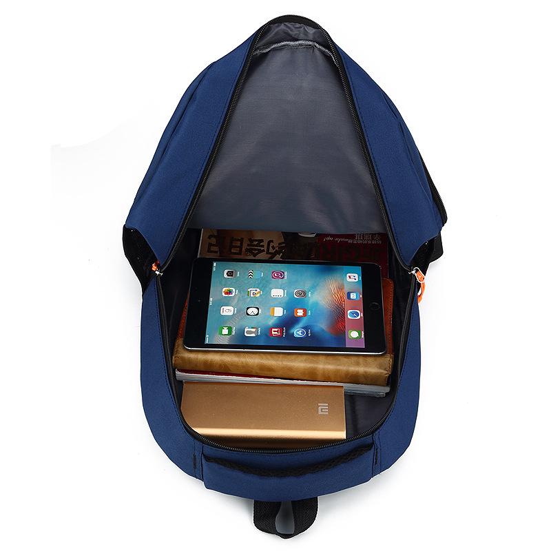 Korean Style Letter Print Casual Backpack - Unisex Water-Resistant Schoolbag & Laptop Bag