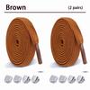 2Pair Double-layer elastic 8mm Flat Shoelace Shoes Accessories No Tie Shoe laces Quality Elastic Laces Sneakers Tennis Shoelaces