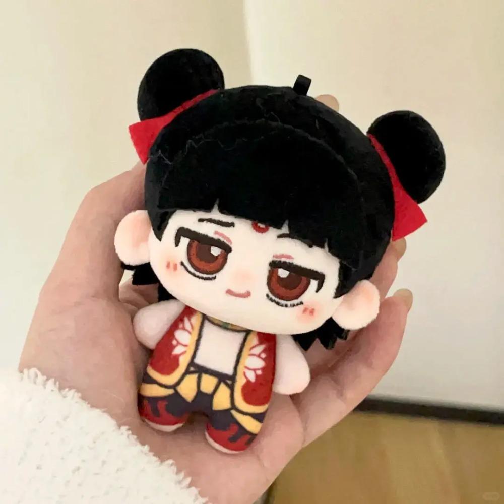 Нэжа: Плюшевая игрушка «Дитя Дьявола Разбушевавшееся Море Ао Бин и Нечжа» Кавайная Мультяшная Плюшевая Кукла Рождественский Подарок для Мальчиков и Девочек 10CM
