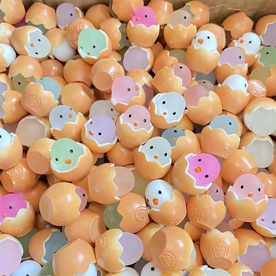 10 stk selvlysende eggeskall Chick mini figur mikro landskap hage dekorasjon