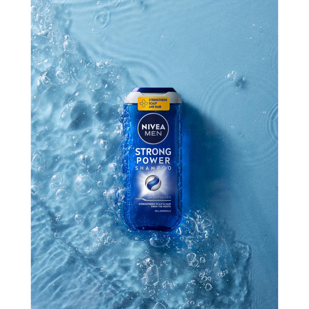 Nivea Men Strong Power Szampon Do Włosów Łagodny Dla Mężczyzny 250Ml