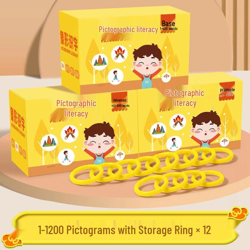 Kindergarten Literacy Cards: 3000 Picture-Based Chinese Characters for Early Learning and Baby Recognition