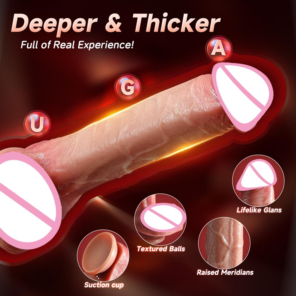 Realistic Huge Dildo Vibration For Female Masturbation Telescopic Penis Penetration Anal Vibrator Big Dick Sexy Adult Sex Toys